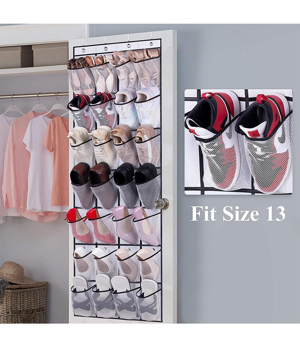 Túi đựng đồ treo, gài qua cửa Giá treo giày, Giá treo giày để đựng giày, Giá treo với 28 túi lớn đựng giày lớn