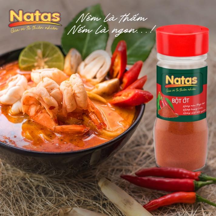 Bột Ớt Natas Hũ 45g-Bột Gia Vị Tiện Lợi