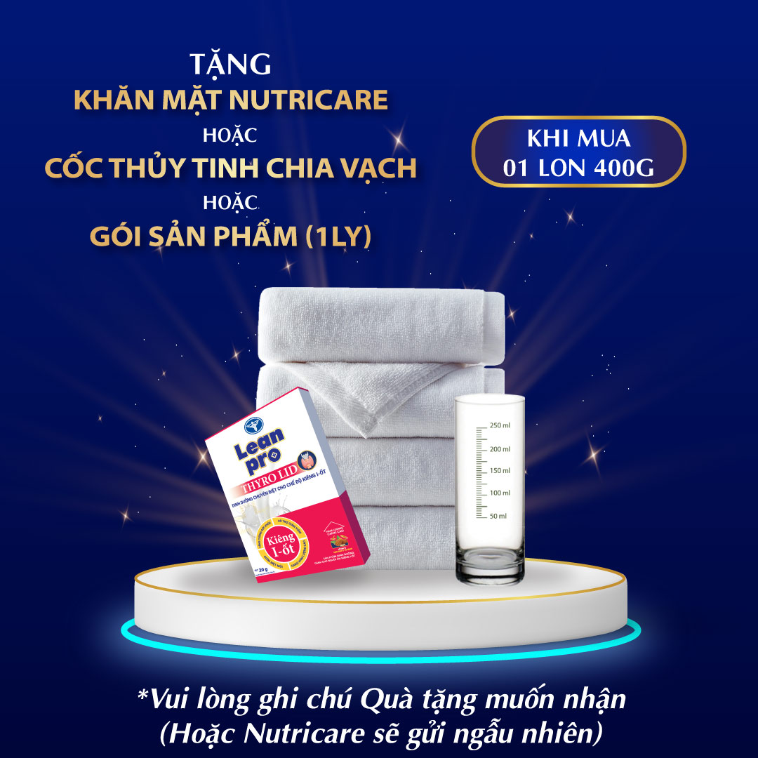 01 lon sữa Leanpro Thyro LID 400g - Sữa dành cho bệnh nhân kiêng I-ốt, cường tuyến giáp