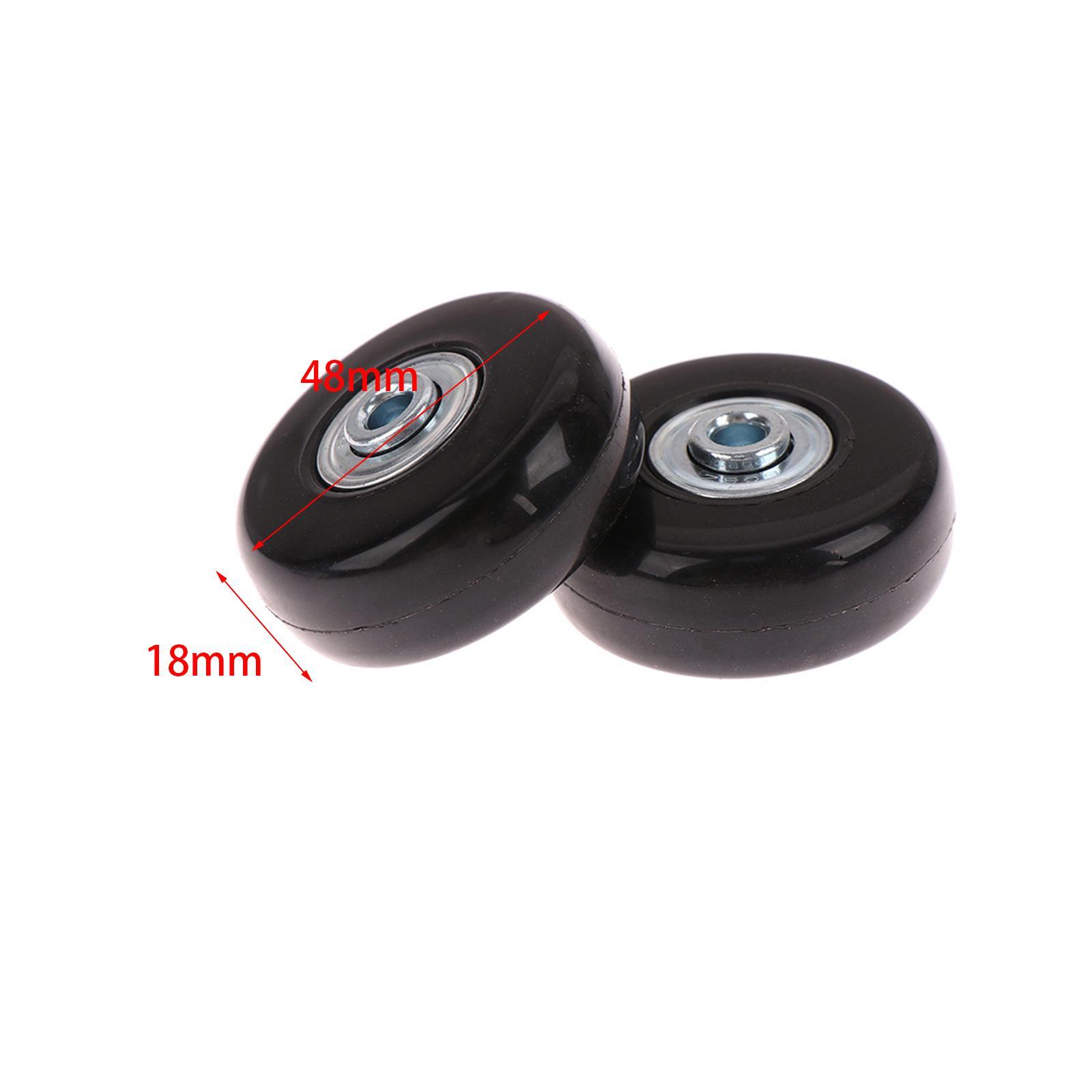 2 Pieces Luggage Suitcase Wheels Replacement Flexible Wear Resistant Bearings Repair Kits