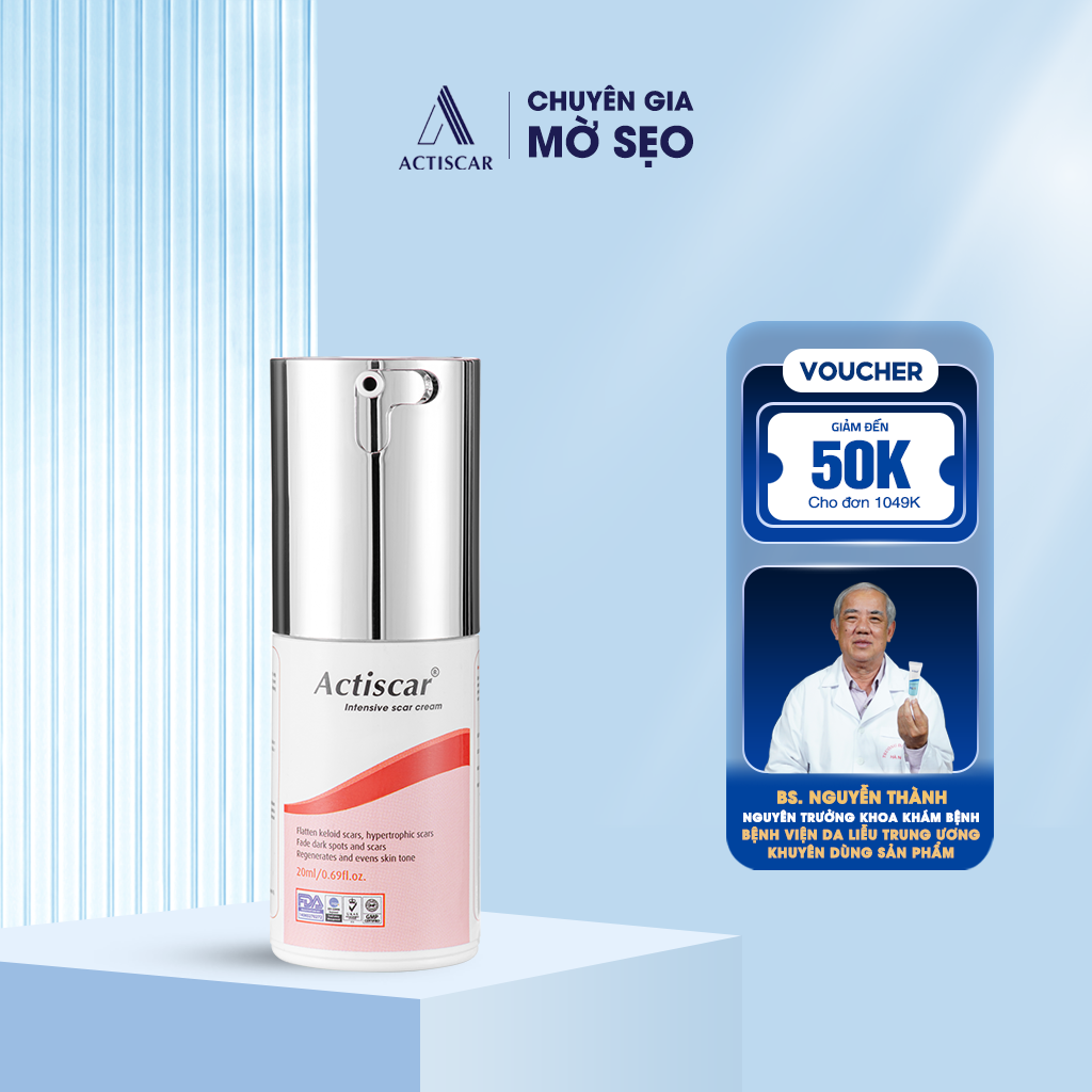 Kem Sẹo Lồi, Sẹo Phì Đại Actiscar ( Màu đỏ )