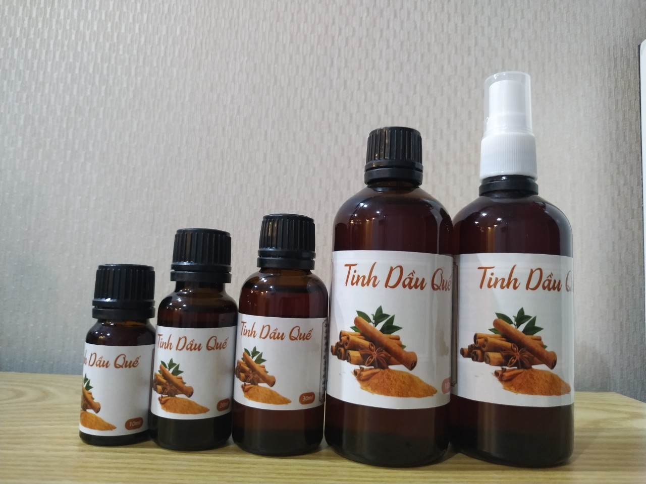 Tinh dầu quế nguyên chất xông phòng, chai 10ml