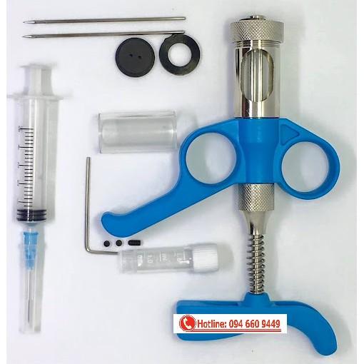 Xilanh tự động chủng đậu gà 2 kim, Bơm tiêm chủng đậu cho gà 2kim