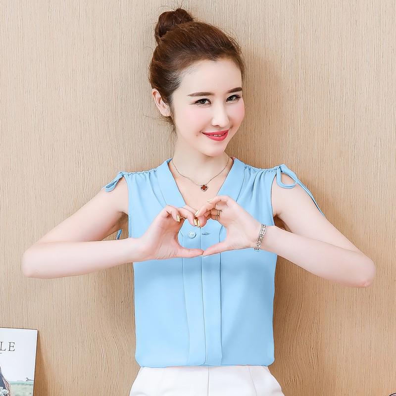 Áo sát nách cổ V chun vai