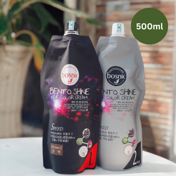 Kem Nhuộm Phủ Bạc Bento Shine BOSNIC 500ML