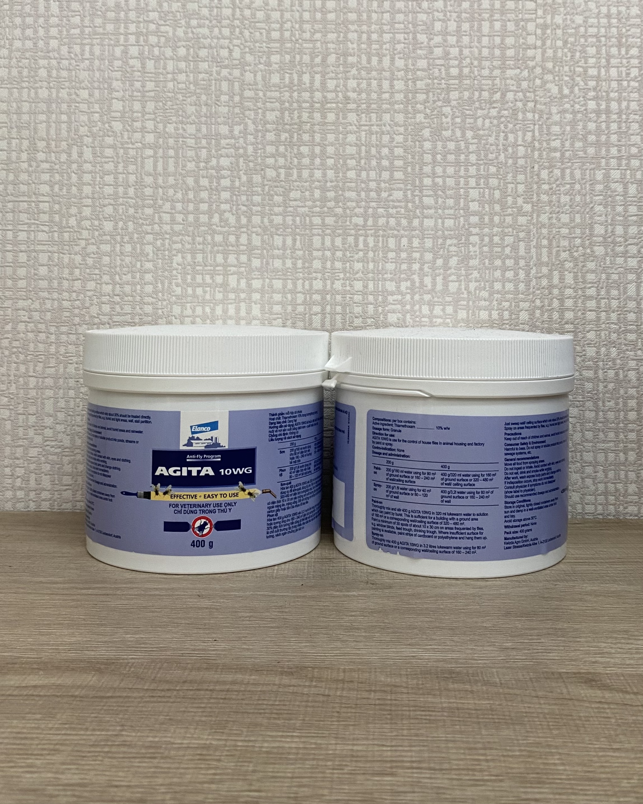 Bả diệt ruồi chuồng trại, nhà hàng, quán ăn AGITA 10WG- lọ 400gr