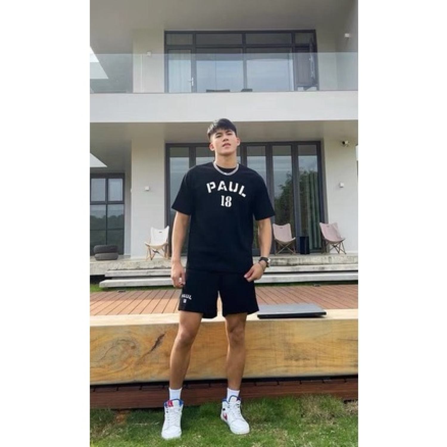 Bộ Quần Áo Thun Form Rộng Unisex Cao Cấp Paul Kiểu Dáng Thời Trang Năng Động