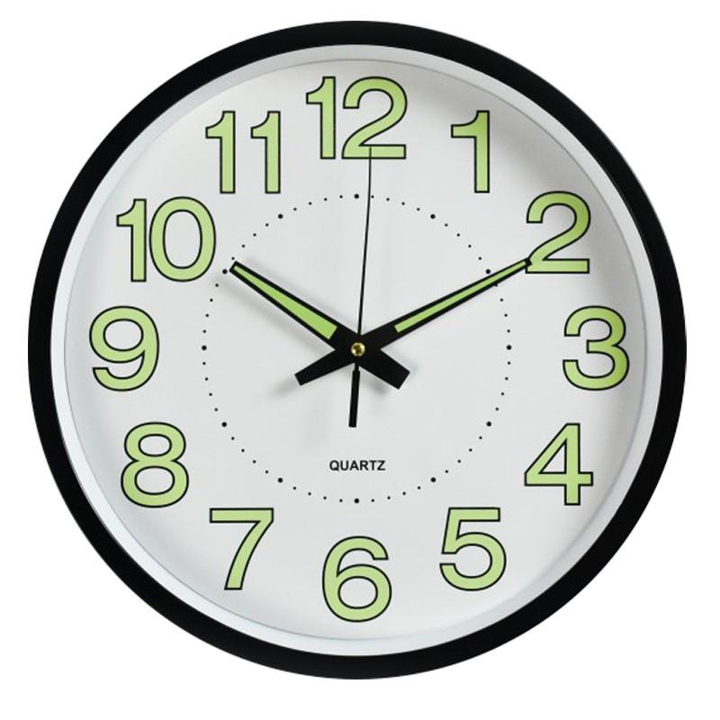 Đồng hồ treo tường Quartz kim trôi dạ quang cao cấp, 30 cm - BẢO HÀNH 12 THÁNG