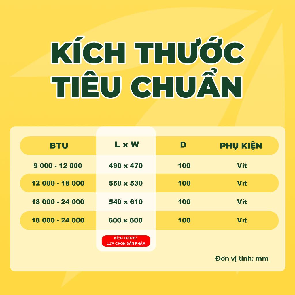 Chuyển Hướng Gió Dàn Nóng Lắp Ráp, Ngăn Gió Nóng Phả Vào Người, Cho Ban Công Chung Cư, Asia Green ( Giá bao gồm VAT)