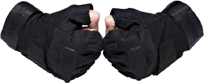Găng tay chiến thuật - Đen - XL (lòng bàn tay 9.1-10cm)