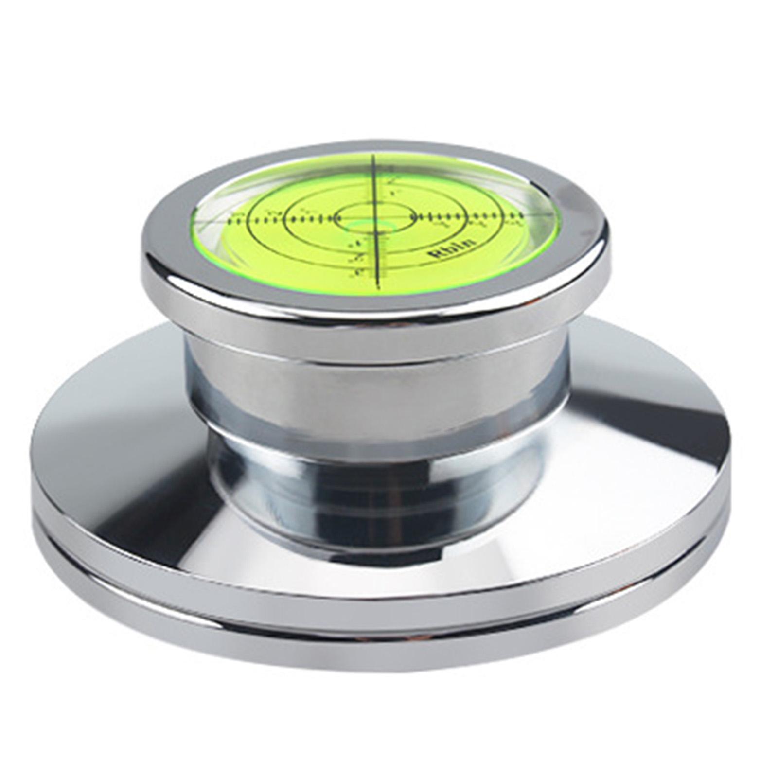 LP Vinyl Disc Stabilizer Turntable Record Weight 50/ 60Hz Soft pad Golden