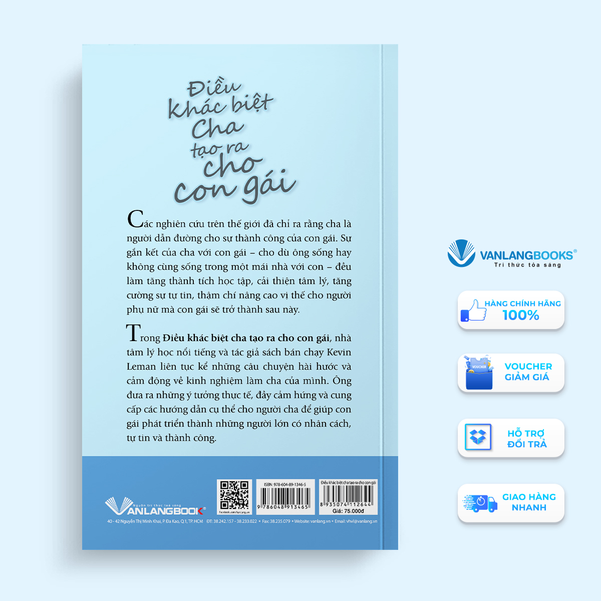 Điều Khác Biệt Cha Tạo Ra Cho Con Gái -Dr. Kenvin Leman - Vanlangbooks