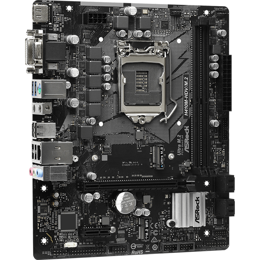 Bo Mạch Chủ Mainboard ASRock H410M-HDV/M2 - Hàng Chính Hãng