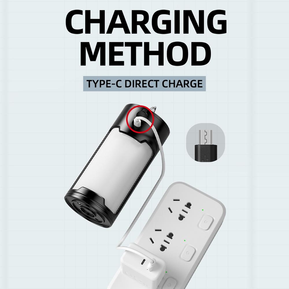 Outdoor Camping Light Portable LED Campsite Lantern Emergency Night Lamp for Camping Hiking Tent Fishing