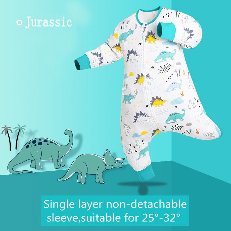 2021 Thu Đông In Mới Hàng Dành Cho Trẻ Sơ Sinh Tay Dài Túi Ngủ Cho Trẻ Em Cotton Áo Liền Quần Suông Dễ Thương Bộ Đồ Ngủ Bé Gái quần Áo