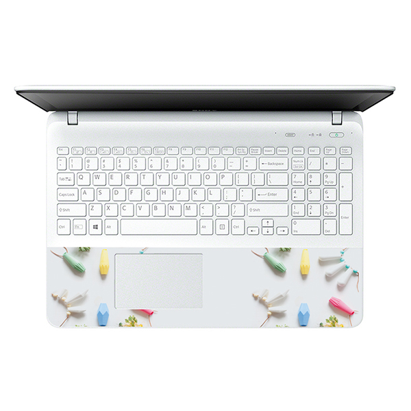 Mẫu Dán Decal Hoa Văn Trang Trí Laptop LTHV-216