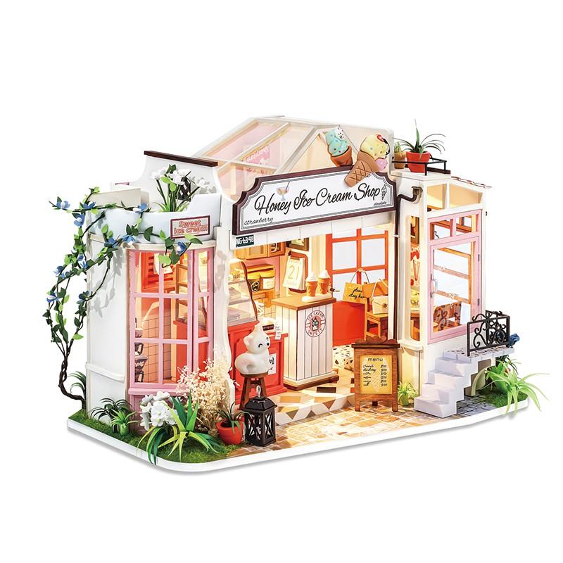 Mô hình nhà DIY Doll House Honey Ice-cream Shop DG148 Miniature