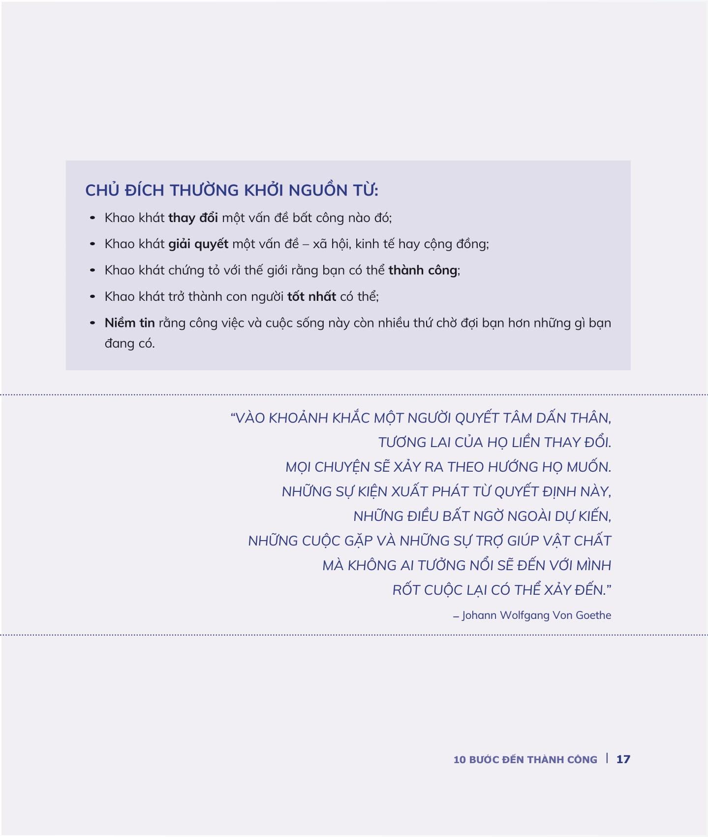 10 Bước Đến Thành Công