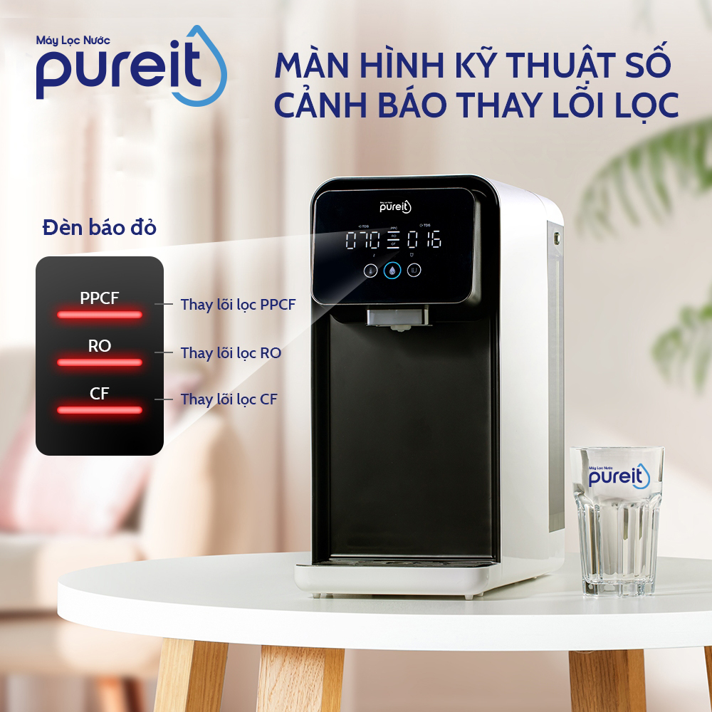 [COMBO TIẾT KIỆM] Máy Lọc Nước Pureit Lavita và Lõi lọc CF, Lõi lọc PPCF - Hàng chính hãng