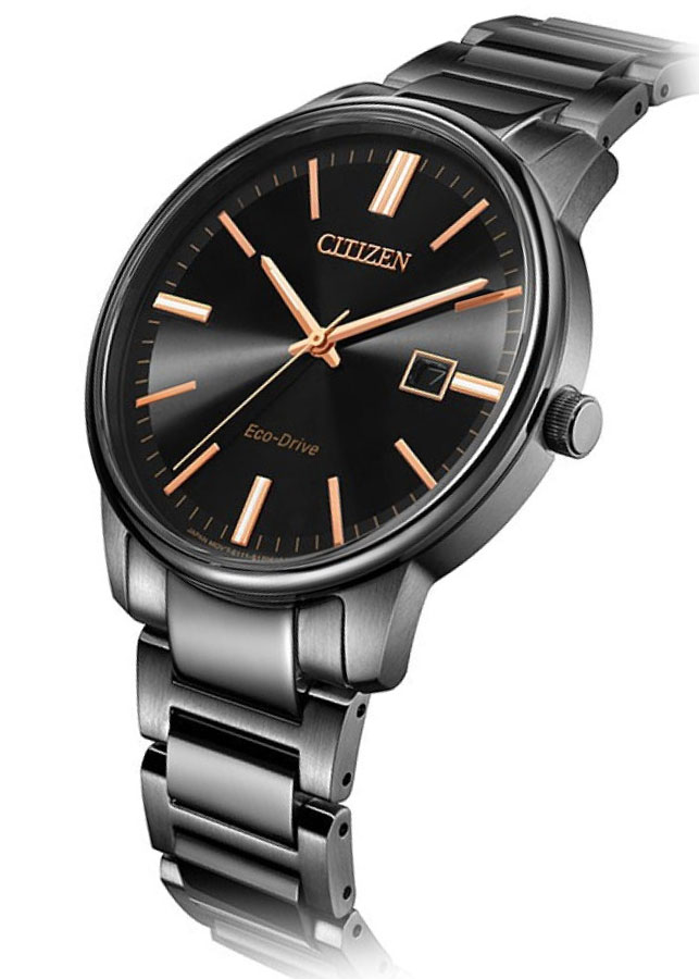 Đồng Hồ Nam Citizen Dây Thép Không Gỉ BM7527-89E - Mặt Đen (Sapphire)