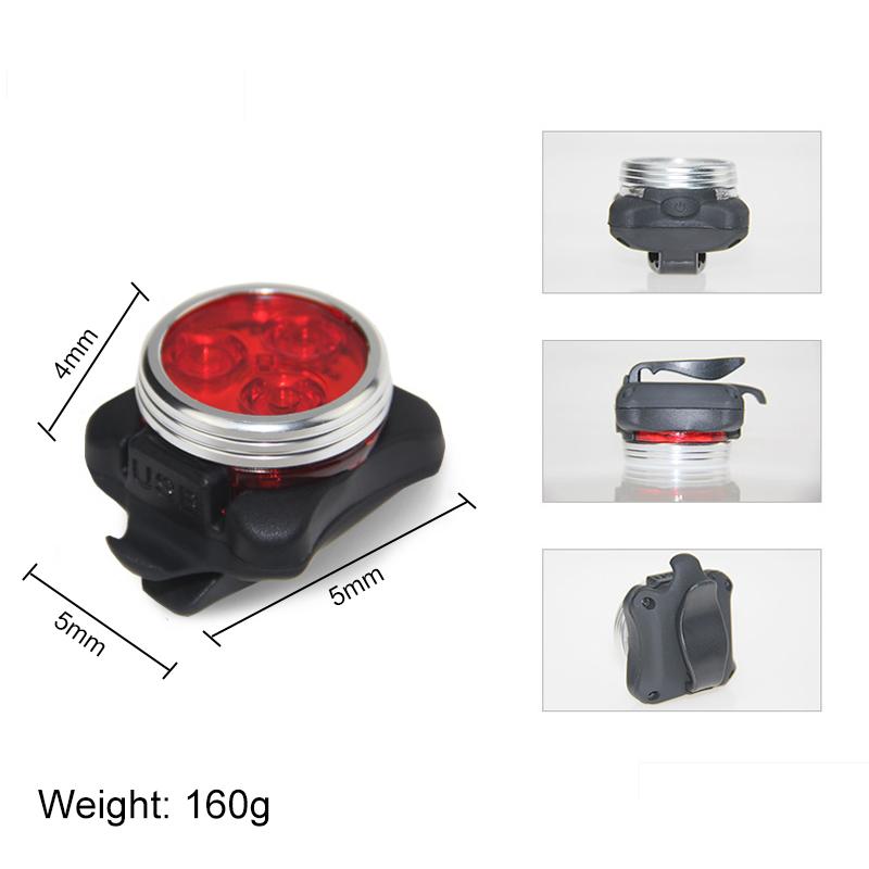 Đèn Led Chống Thấm Nước Sạc Usb Cho Xe Đạp