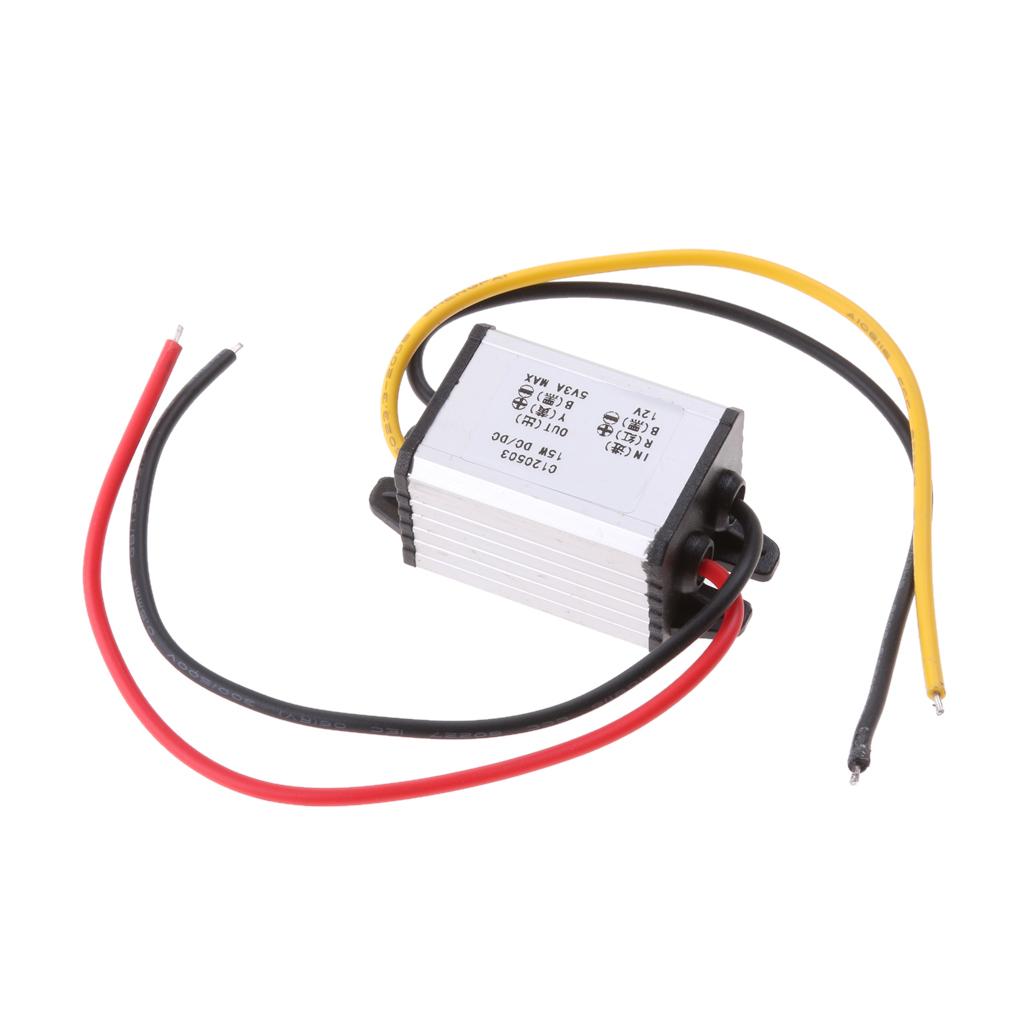 Waterproof DC/DC Converter 8-22V Step Down to 5V 3A 15W Power Supply Module