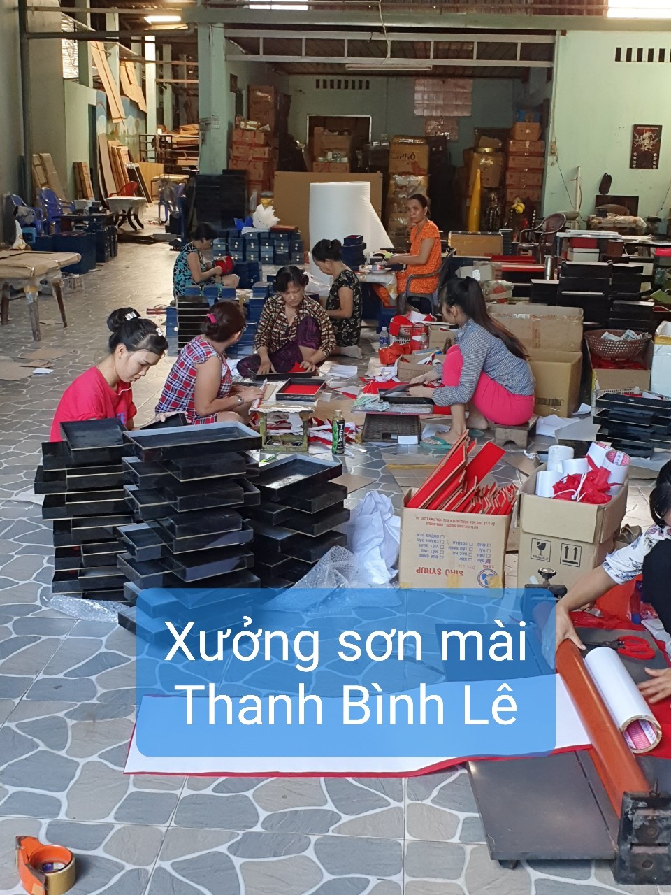 Tranh sơn mài cẩn ốc xà cừ cao cấp, ốc chìm, hàng xuất khẩu size 30x40 cm treo tường, trang trí nhà cửa,...