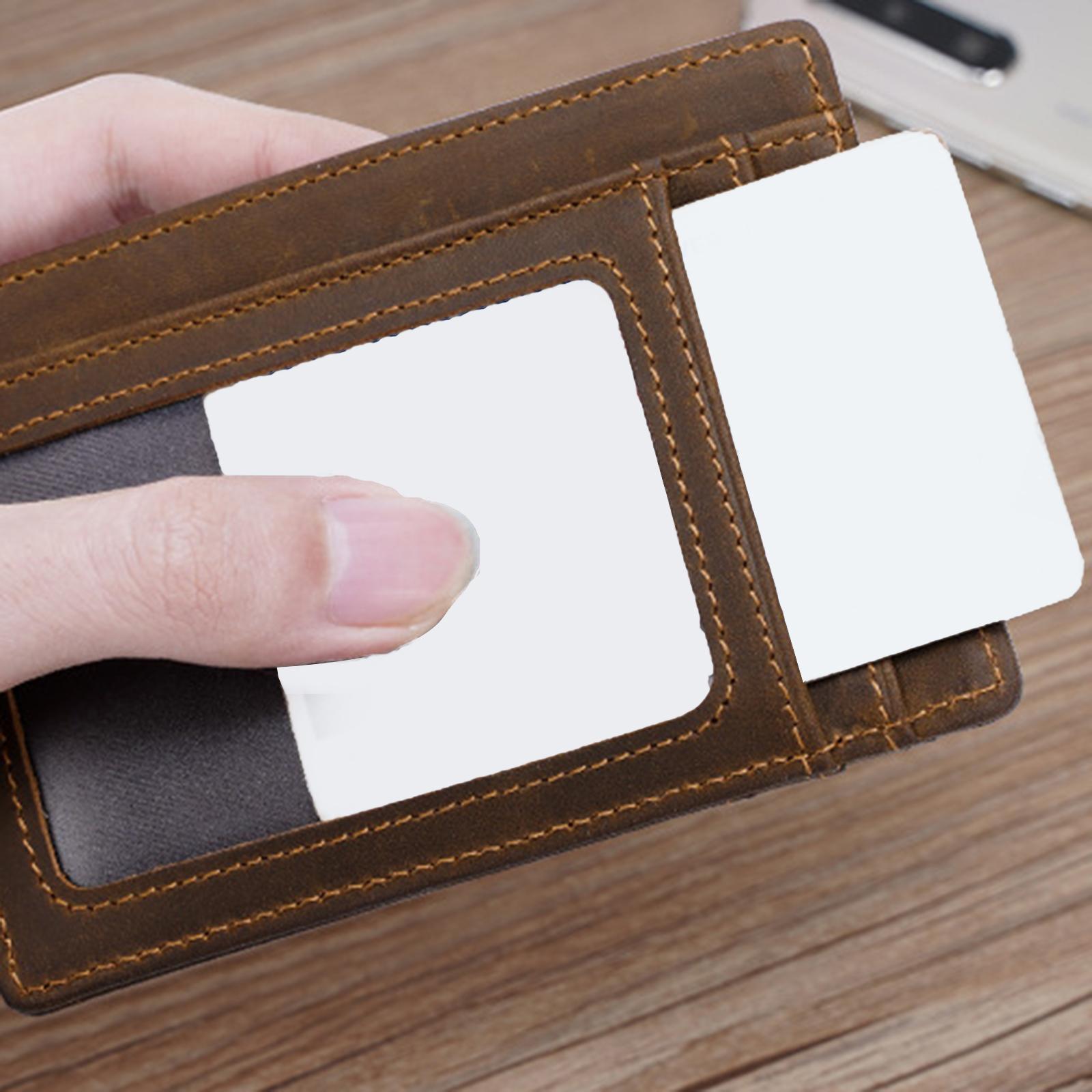 2Pieces Wallet Holder Minimalist Wallet Case Anti Lost Cover Front Pocket Wallet with Built in Case Holder