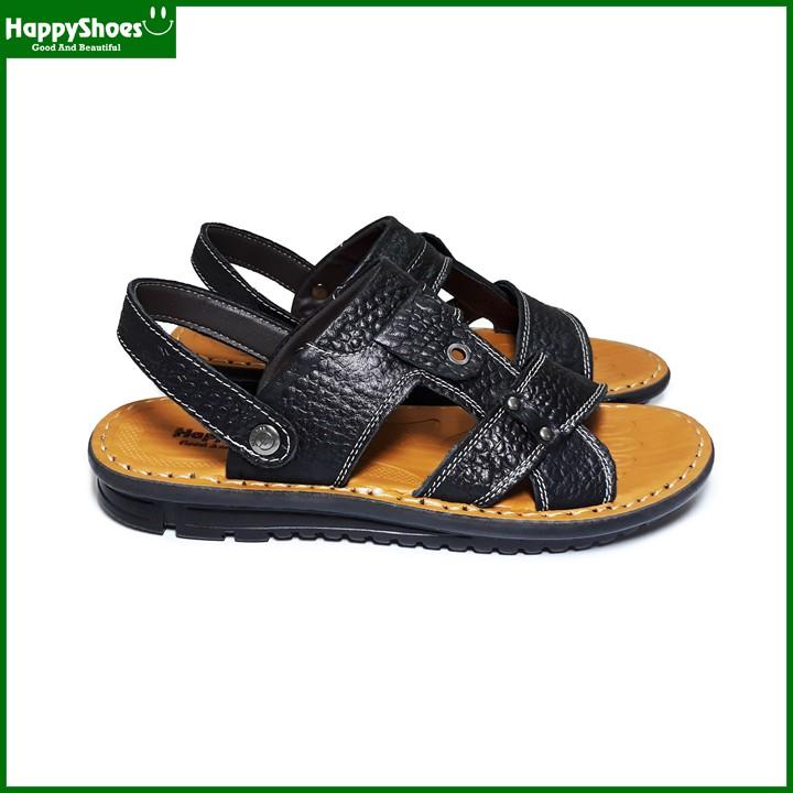 Giày Sandal Nam Da Bò Vân Cá Sấu HappyShoes - HP01