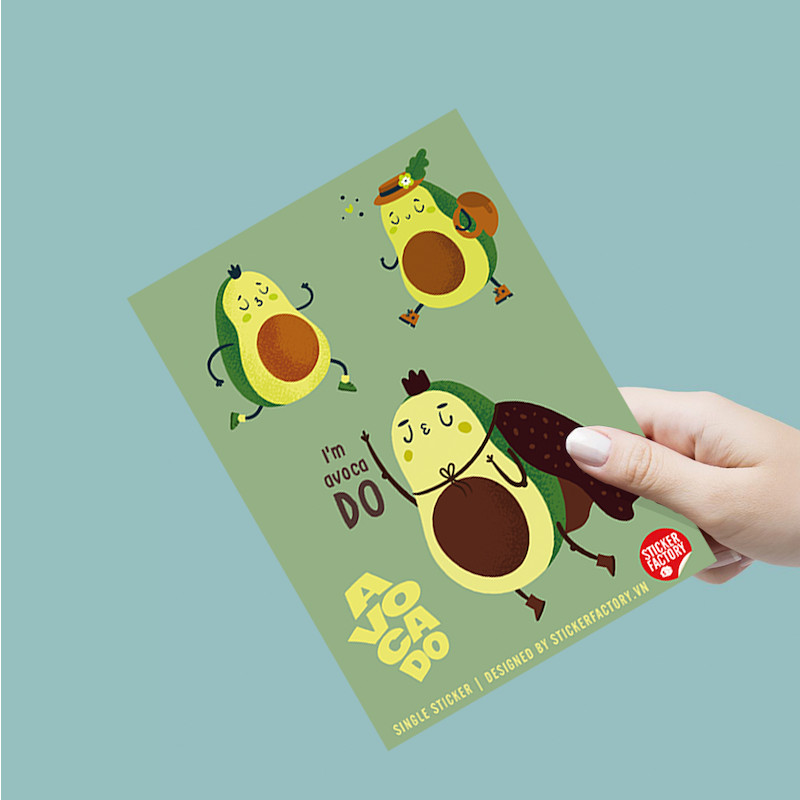 Avocado Bé Bơ - Single Sticker hình dán lẻ