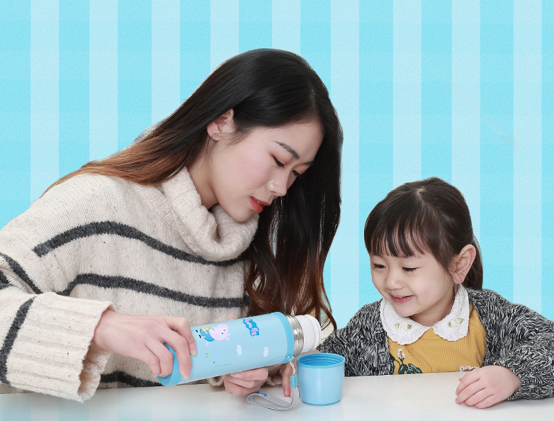 Bình nước giữ nhiệt trẻ em TAFUCO NHẬT BẢN an toàn cho bé T400