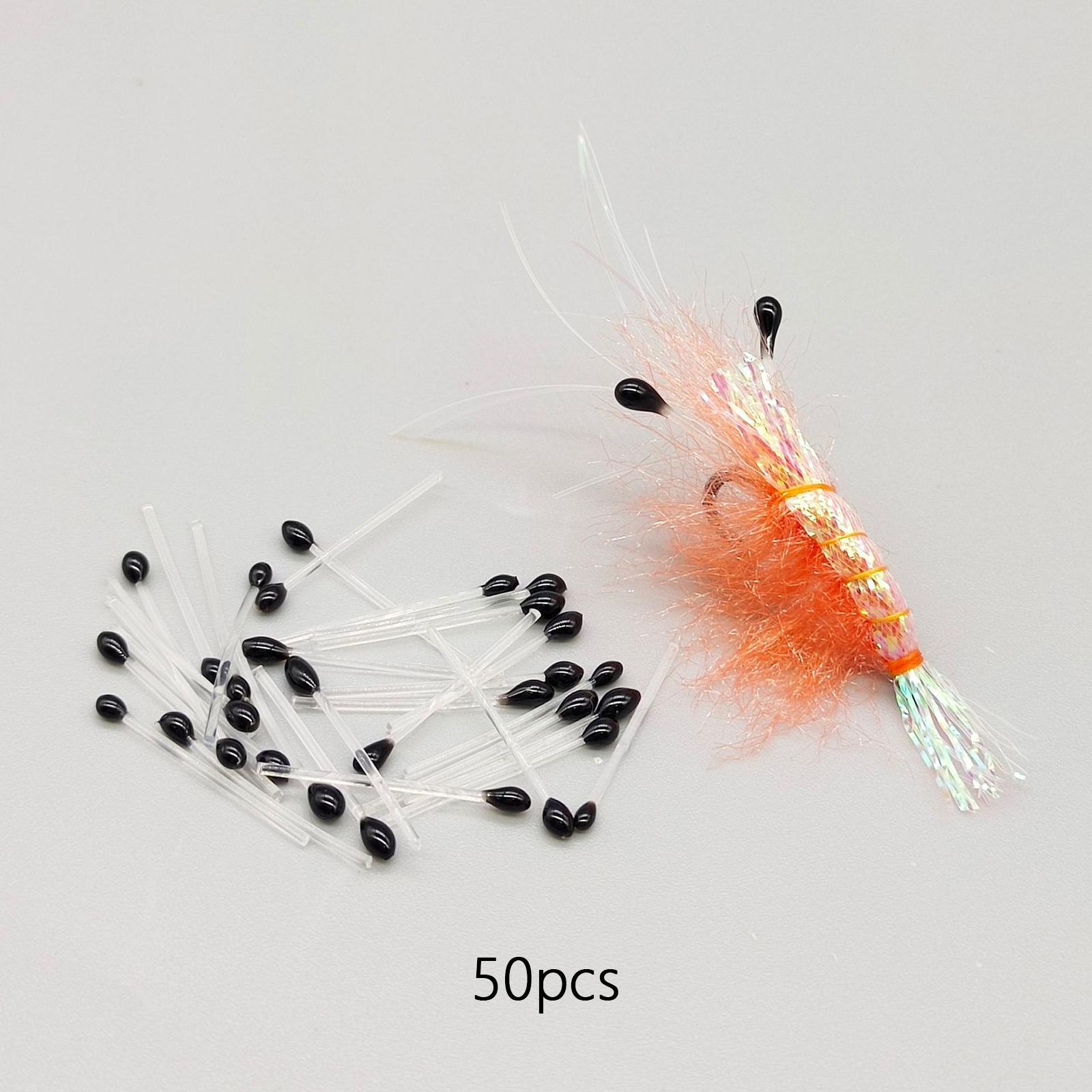 50 Pcs fly Tying Materials Fly Fishing  Eyes for Fishing Baits