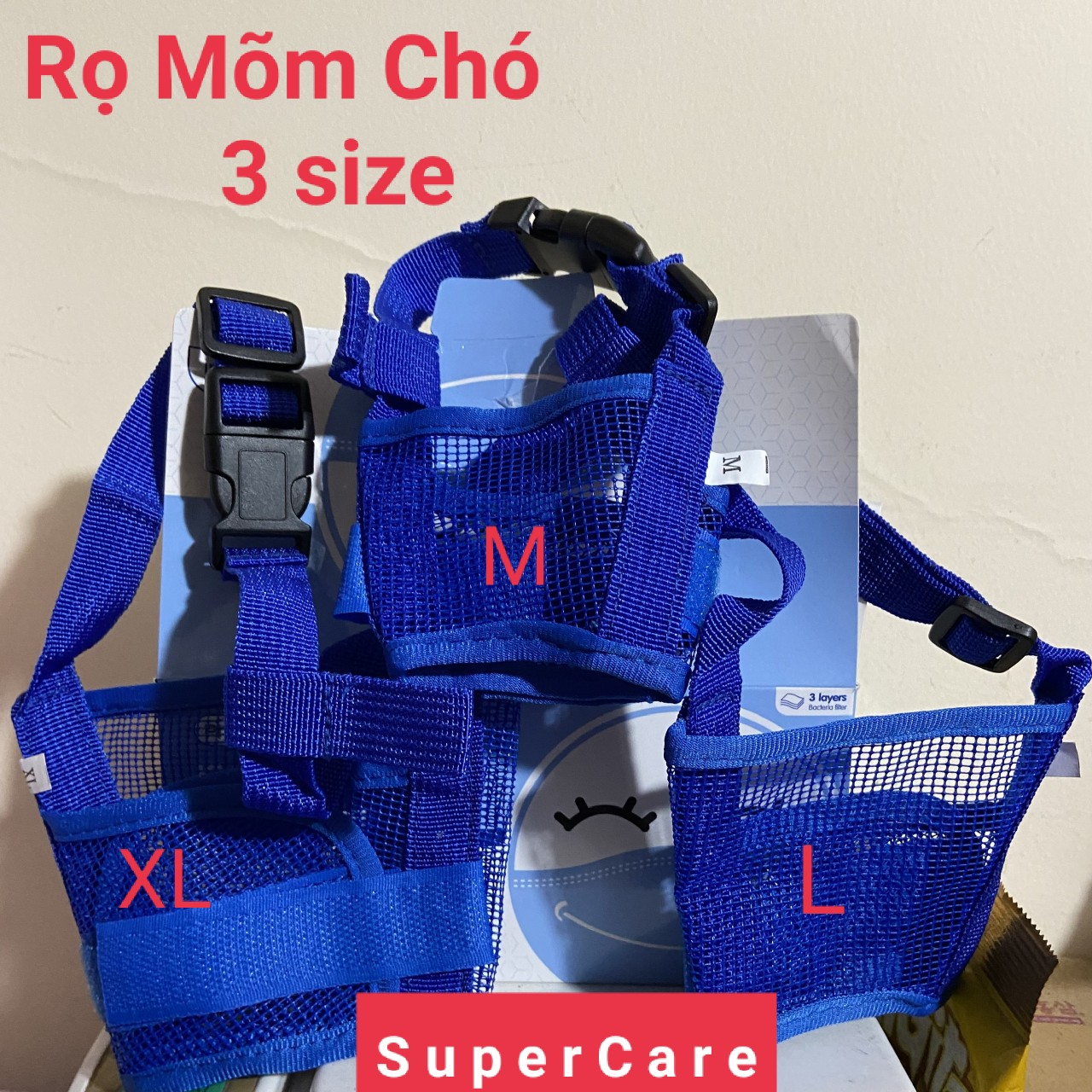 Rọ Mõm Dễ Mang Cho Thú Cưng Bằng Vải Màu Trơn