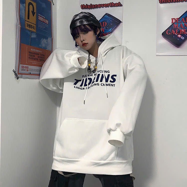 Hình ảnh Áo KHOÁC Hoodie TIDEINS Ulzzang Unisex Form Rộng có Mũ Áo Trùm Đầu 2 lớp Phong Cách Hàn Quốc Chất Nỉ Bông local brand nam nữ đẹp Mặc Nhà Đi Chơi Đi Học Ulzzang chống nắng