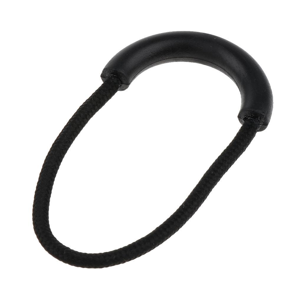 2-4pack 10 Pcs Plastic U Shape Zip Puller Strong Zipper Pull Cord Black