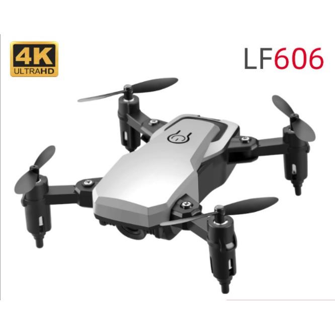 Flycam mini xếp gọn bỏ túi chụp ảnh 4K kết nối smartphone LF606 Model2021 (Tặng thêm 1 pin + hộp) - hàng cao cấp