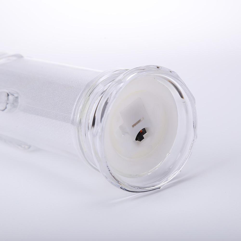 Nến Điện Tử Bằng Acrylic Trong Suốt Màu Dạ Quang Trang Trí Giáng Sinh