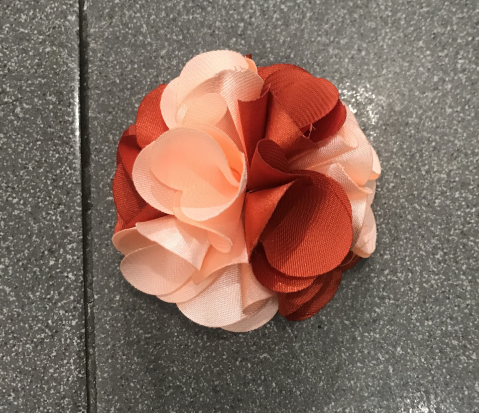 Kep tóc càng cua hoa hồng 2màu