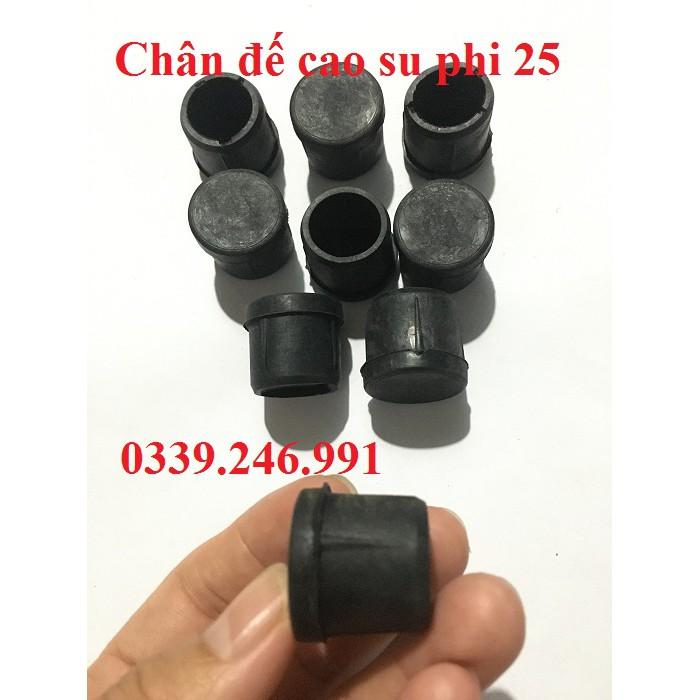 5 chiếc  phi 25_bịt trong núm, chân đế, chụp cao su bọc chân bàn ghế, ống  hộp