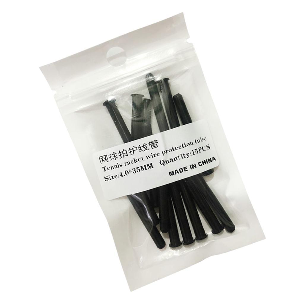 15x Tennis Racket Grommets Racquet Eyelets String Protection Tubes 4x35mm