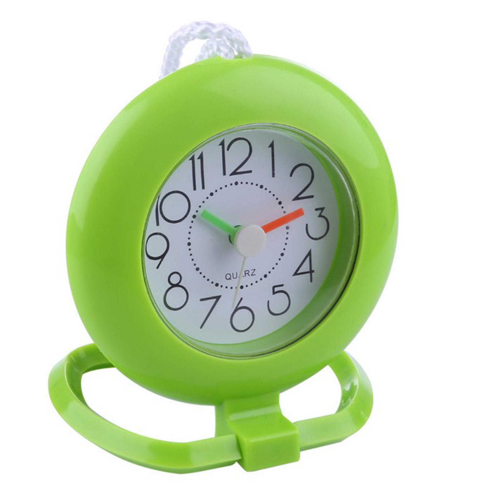 Bathroom Shower Clock Waterproof Desk Clock Wall Clock Silent Green
