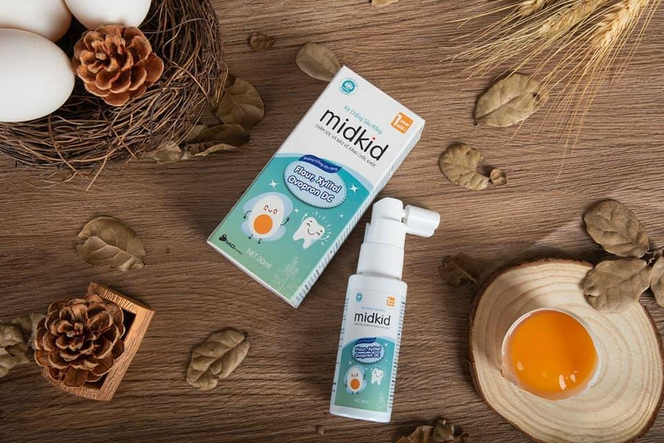 Xịt chống sâu răng MIDKID-Ngăn ngừa sâu răng-bảo vệ men răng-ngừa ố vàng-đập tan sâu sún hà mủn