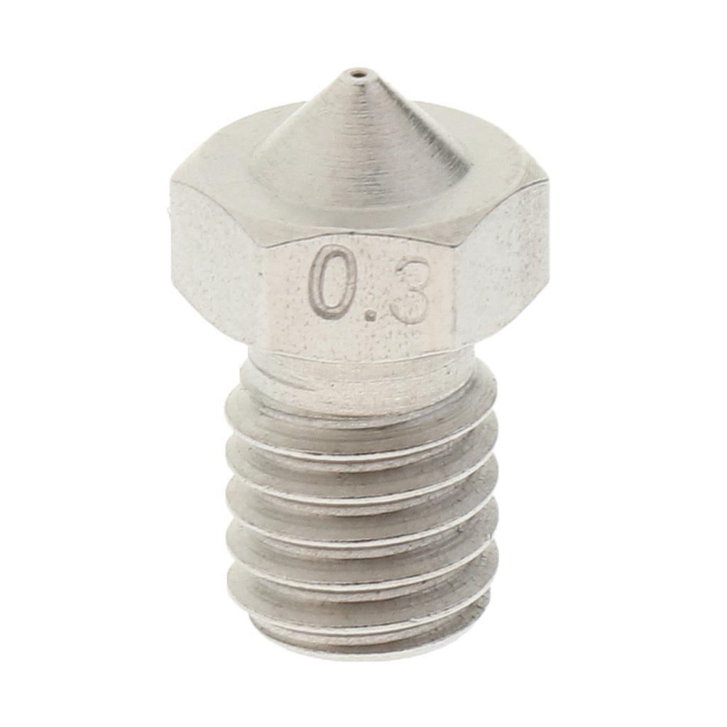 0.3mm 3D Print Head Nozzle Part for 1.75 filament Hotend Extruder