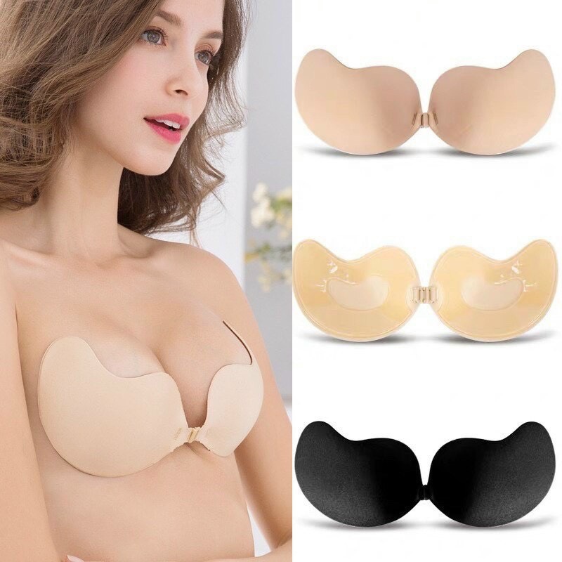 Áo Lót Nữ, Áo Ngực Dán Cài Trước, Áo Ngực Dán Xòa Đệm Thông Hơi Sexy Quyến Rũ Thương Hiệu Baw MS2