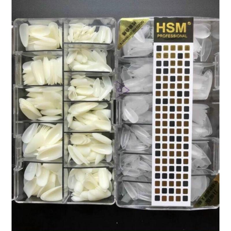 Móng úp HSM nhọn bầu nhám sẵn, móng úp nhám HSM fom bầu