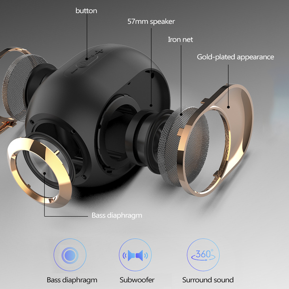 Loa Hộp Âm Thanh Không Dây X6 BT 5.0 Âm Thanh Vòm TWS Sử Dụng Ngoài Trời Di Động