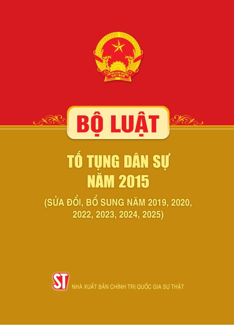 Sách - Bộ Luật Tố Tụng Dân Sự 2015 (sửa đổi bổ sung năm 2019, 2020, 2022, 2023, 2024, 2025) Chính trị