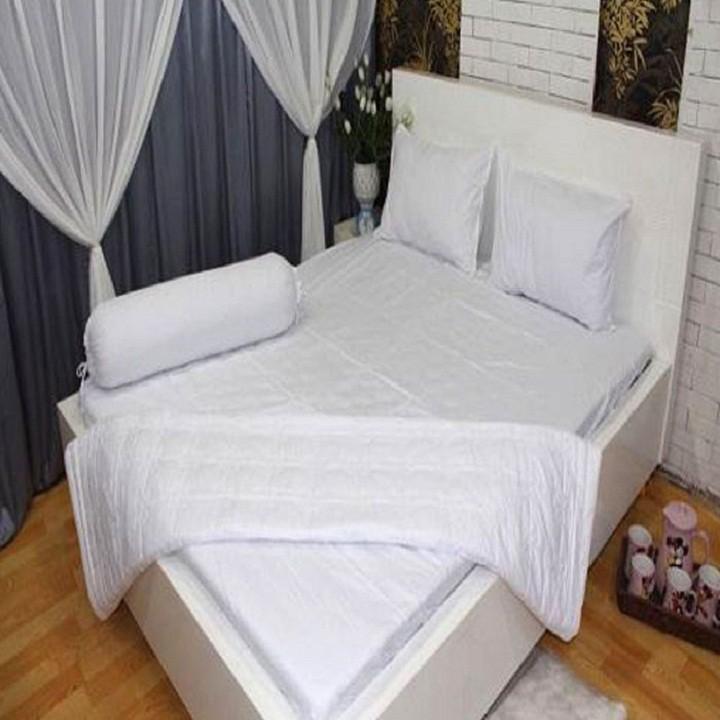 Set Bộ 4 Món Ga Gối Khách Sạn - 100% Cotton Cao Cấp : Đủ Size