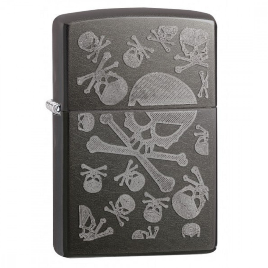 Bật Lửa Zippo Iced Skulls Gray Dusk 28685