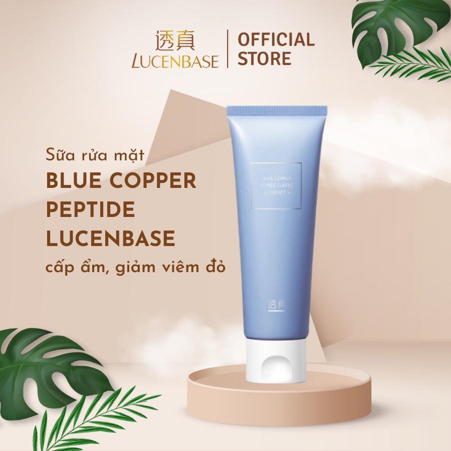 Sữa rửa mặt blue copper peptide LUCENBASE cấp ẩm, giảm viêm đỏ 120g